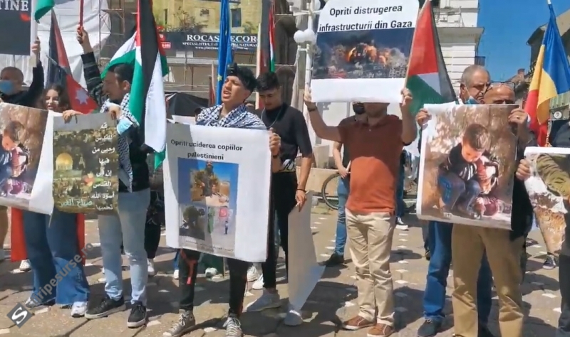 Protestul palestinienilor din București s-a caracterizat prin furie și critici aspre la adresa Guvernului și a politicienilor români!