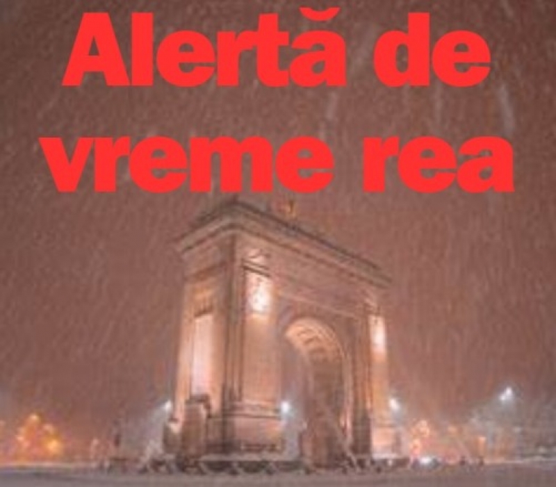 ANM anunță o prognoză specială: Bucureștiul va fi lovit de un val de frig și ninsoare în weekend.