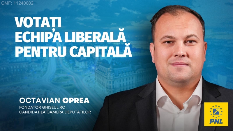 Octavian Oprea, candidatul PNL București la Camera Deputațil...